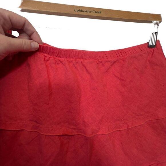 Soft Surroundings 100% Linen Summer Fun Skirt p/s size - Picture 7 of 15